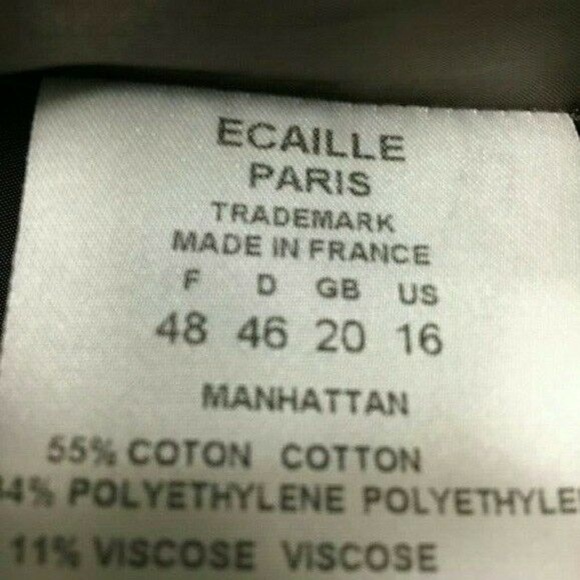 ECAILLE Paris Blazer Sz US 16 - Picture 3 of 8
